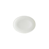 Bonna China Loop 9.75" x 7.5" x h:1" Oval Warm White Porcelain Platter (Set of 2)